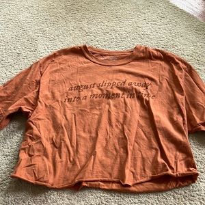 Folklore album cropped tshirt Taylor Swift/Urban Outfitters